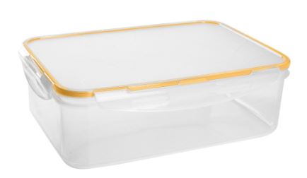 Контейнер для продуктов Modena прямоугольный 1,5л с защёлками (бесцветный)